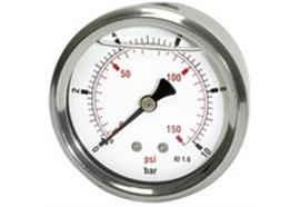 Glyzerinmano »pressure line« G 1/4 hinten 0-100 bar/1500 psi, Ø63