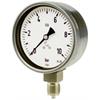 Manometer, CrNi-Stahl, G 1/2 radial unten, 0 - 1,0 bar, Ø 100