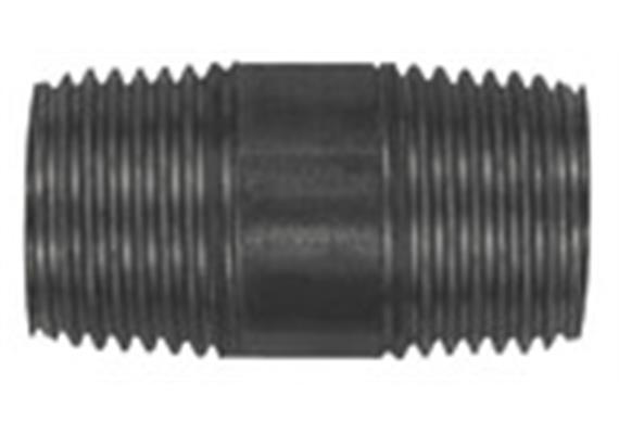 Rohrdoppelnippel 23, AG/AG, R 1, Länge 100,0 mm, DIN EN 10241