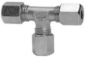 T-Verschraubung, Rohr-Außen-Ø 10 mm, Stahl verzinkt