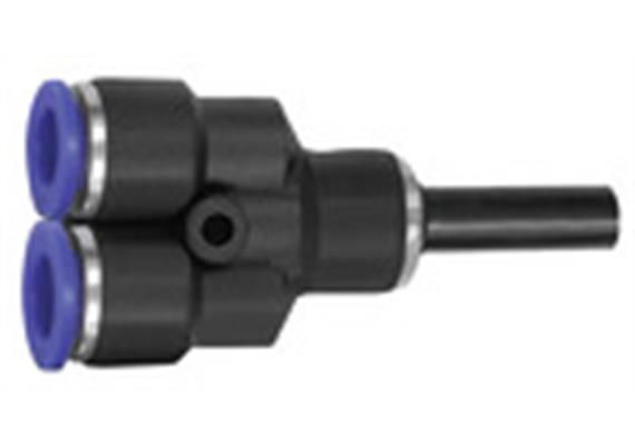 Y-Steckverbindung, Stecknippel 12 mm »Blaue Serie« Schl.-Ø 10, KS