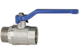 Kugelhahn »valve line«, Handhebel blau, MS vern., IG/AG, G 1 1/4