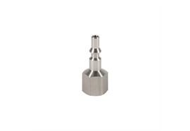 Plug DN6, non-closing, non-interchangeable, Stainless Steel
