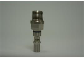 Plug DN6, non-closing, non-interchangeable, Stainless Steel