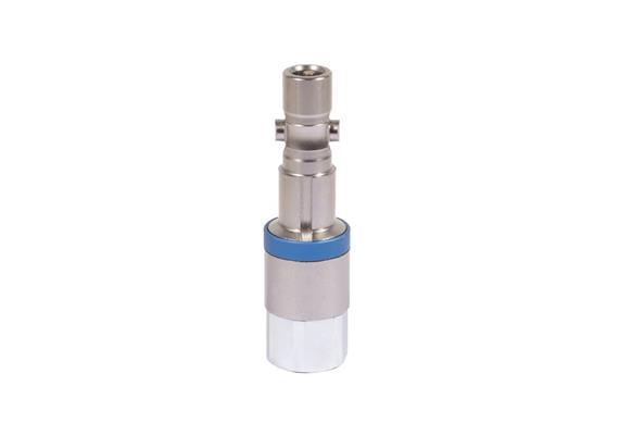 Plug with check valve DN11, closing, Heavy-Duty Range, Stainless Steel