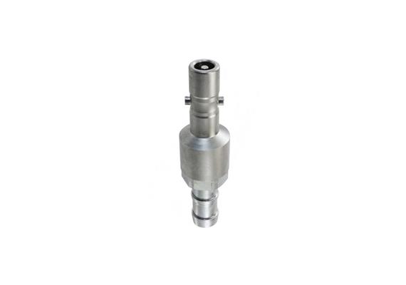 Plug with check valve DN11, closing, heavy duty, steel