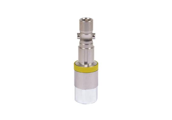 Plug with check valve DN11, closing, non-interchangeable, steel
