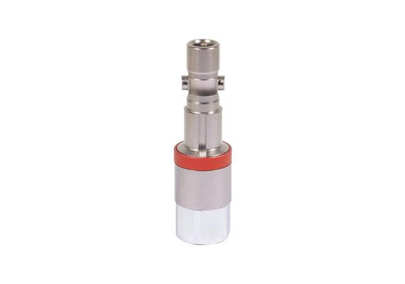 Plug with check valve DN11, closing, non-interchangeable, steel