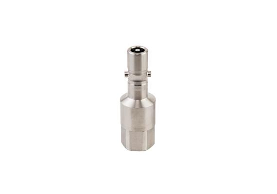 Plug with check valve DN11, closing, Stainless Steel