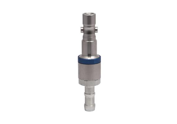 Plug with check valve DN11, closing, steel