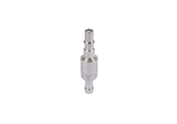 Plug with check valve DN6, closing, Stainless Steel