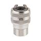 Quick action coupling DN11 heavy duty, closing, 2-steps, stainless steel