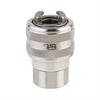 Quick action coupling DN11 heavy duty, closing, 2-steps, stainless steel