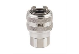Quick action coupling DN11 heavy duty, closing, 2-steps, stainless steel