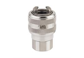Quick action rotating sleeve coupling DN11,closing,2-steps,stainless steel