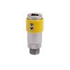 Quick action rotating sleeve coupling DN6, closing, 2-steps, stainless steel, non-intercha