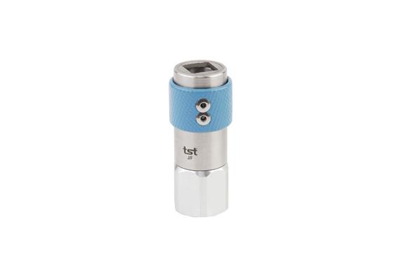 Quick action rotating sleeve coupling DN6,closing,2-steps,stainless steel,non-interchangea