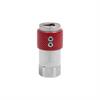 Quick action rotating sleeve coupling DN6,closing,2-steps,stainless steel,non-interchangea