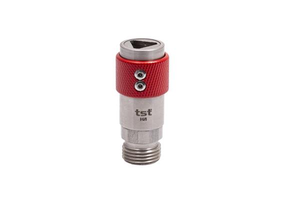 Quick action rotating sleeve coupling DN6,closing,2-steps,stainless steel