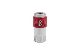 Quick action rotating sleeve coupling DN6, closing, 2-steps, steel