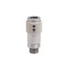 Quick action rotating sleeve coupling DN6, closing, 2-steps, steel