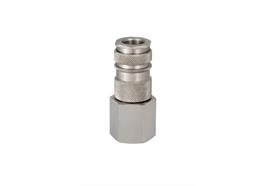 Quick action sliding sleeve coupling DN10, closing, Brass