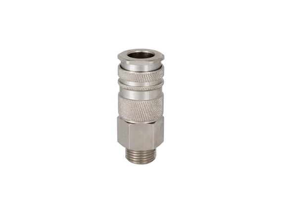 Quick action sliding sleeve coupling DN11, closing, 1-steps, Brass