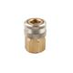 Quick action sliding sleeve coupling DN15, closing, 1-step, Brass