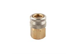 Quick action sliding sleeve coupling DN15, closing, 1-step, Brass