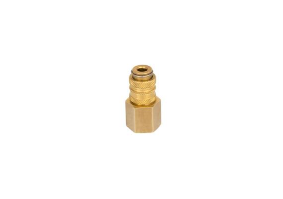 Quick action sliding sleeve coupling DN2.5, closing, 1-step, Brass