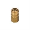 Quick action sliding sleeve coupling DN5.5, closing, 1-steps, Brass