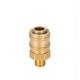 Quick action sliding sleeve coupling DN5.5, closing, 1-steps, brass