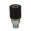 Quick action sliding sleeve coupling DN5.5, closing, 2-steps, Brass