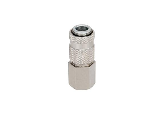 Quick action sliding sleeve coupling DN6, closing, 1-steps, Brass