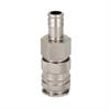 Quick action sliding sleeve coupling DN8.5, closing, 1-step, brass nickel plated