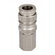 Quick action sliding sleeve coupling DN8, closing, Brass