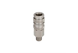 Quick action sliding sleeve coupling DN8, closing, Brass
