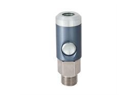 Coupleur rapide bouton-poussoir 5.5, barrer, 2étapes, laiton