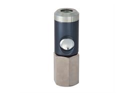 Coupleur rapide bouton-poussoir DN5.5, barrer, 2étapes, laiton