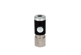 Coupleur rapide bouton-poussoir DN5.5, barrer, 2étapes, laiton