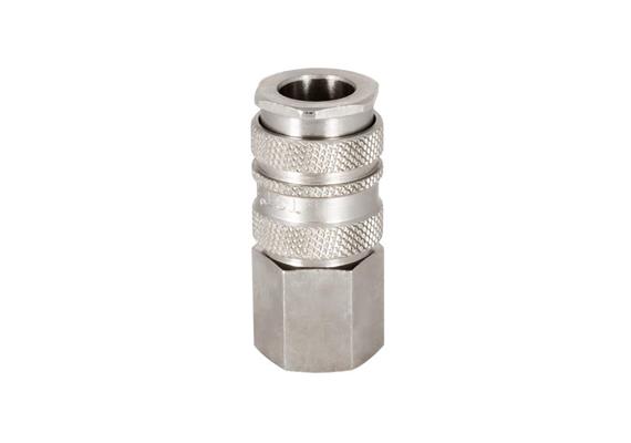 Coupleur rapide coulissant DN10, barrer, 1étape, laiton/acier