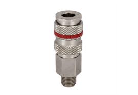 Coupleur rapide coulissant DN5.5, barrer, 1étape, acier