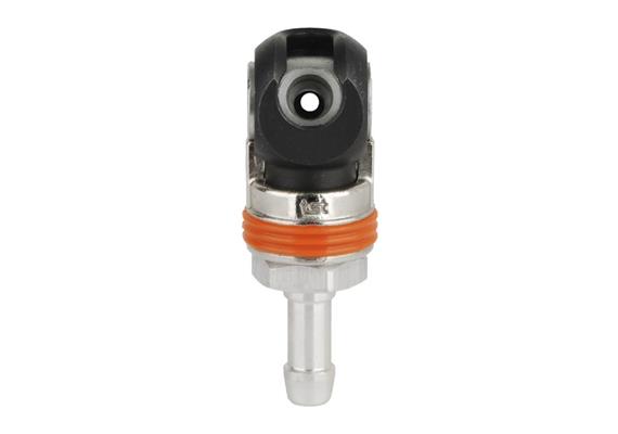 Coupleur rapide pivotant DN6, barrer, 2étapes, acier