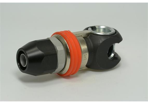 Coupleur rapide pivotant DN8, barrer, 2étapes, acier