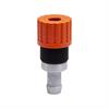 Coupleur rapide rotatife DN6, barrer, 2étapes, acier