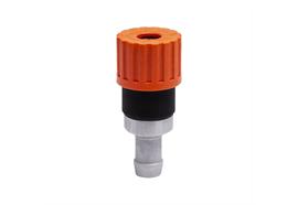 Coupleur rapide rotatife DN6, barrer, 2étapes, acier