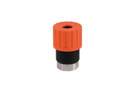 Coupleur rapide rotatife DN6, barrer, 2étapes, acier