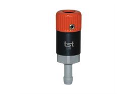 Coupleur rapide rotatife DN6, barrer, 2étapes, acier