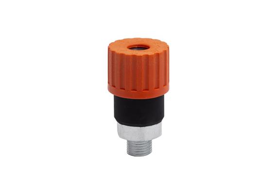 Coupleur rapide rotatife DN8, barrer, 2étapes, acier