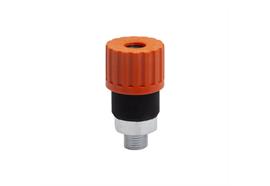 Coupleur rapide rotatife DN8, barrer, 2étapes, acier